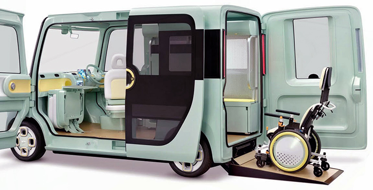Daihatsu Pro Cargo with automated wheelchair ramp